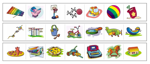 Toys Cutting Work - Preschool Activity by Montessori Print Shop