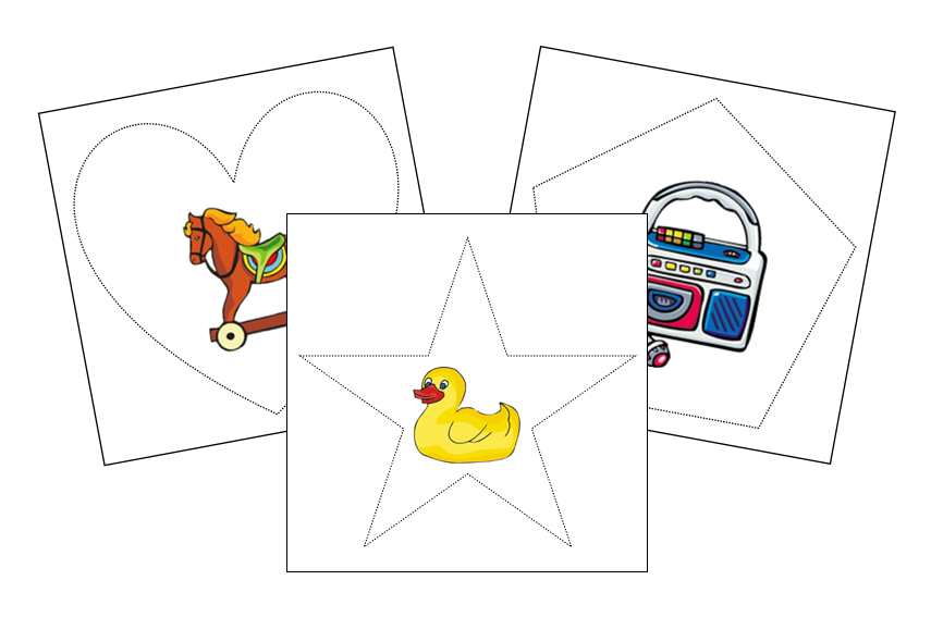 Toys Cutting Work - Montessori Print Shop Digital Download preschool cutting practice