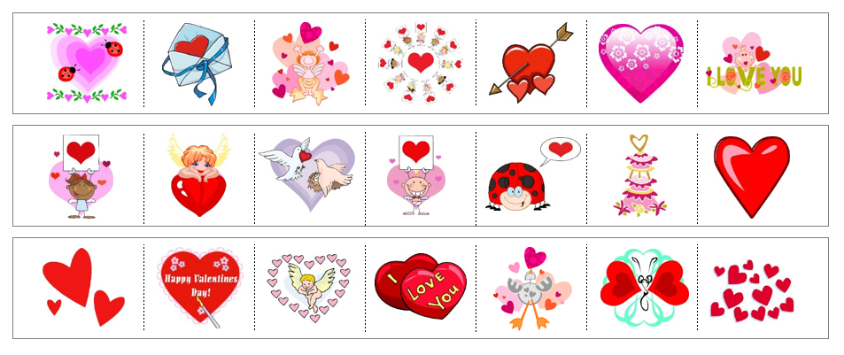 Valentine's Day Cutting Work - Montessori Print Shop Digital Download preschool cutting practice