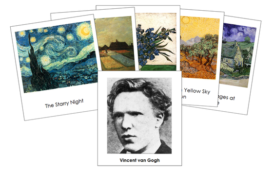 Vincent van Gogh 3-Part Art Cards b Montessori Print Shop