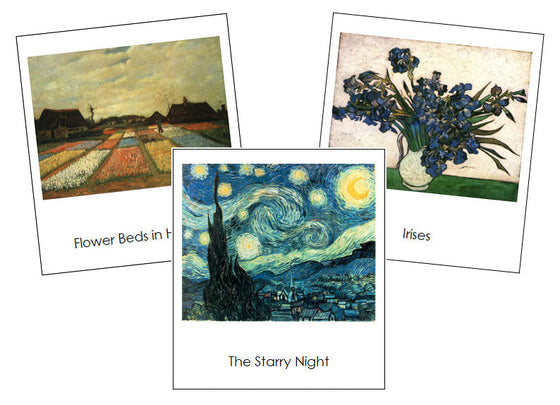 Vincent van Gogh Art Cards - montessori art materials