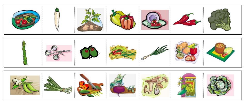 Vegetables Cutting Work - Montessori Print Shop Digital Download preschool cutting practice