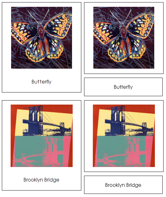 Andy Warhol 3-Part Art Cards - Montessori Print Shop Digital Download