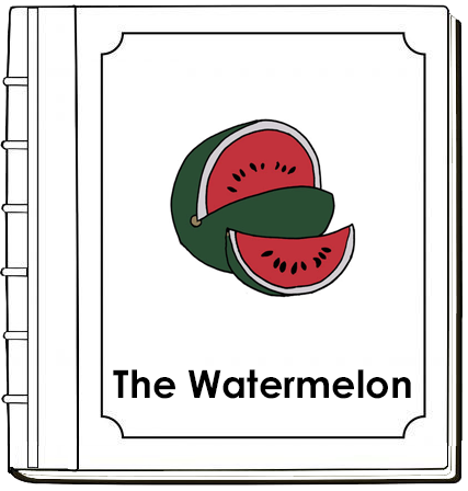 Parts of a Watermelon Nomenclature Book (red) - Montessori Print Shop Digital Download