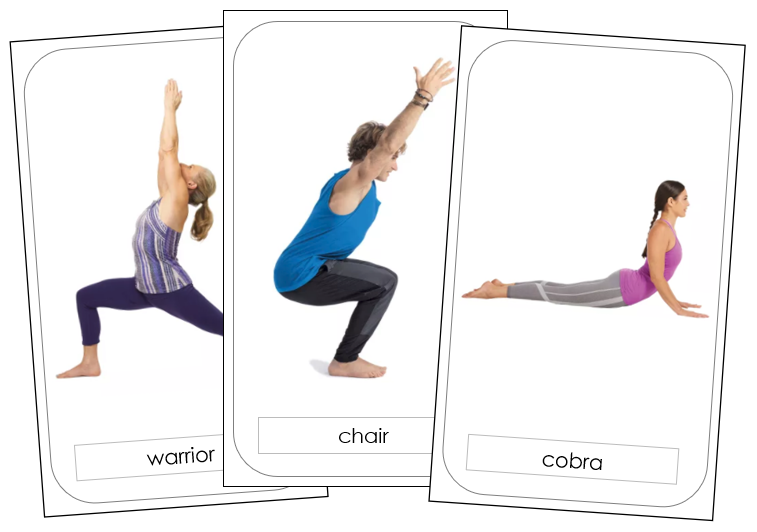 Yoga Poses - Free Montessori Print Shop Download