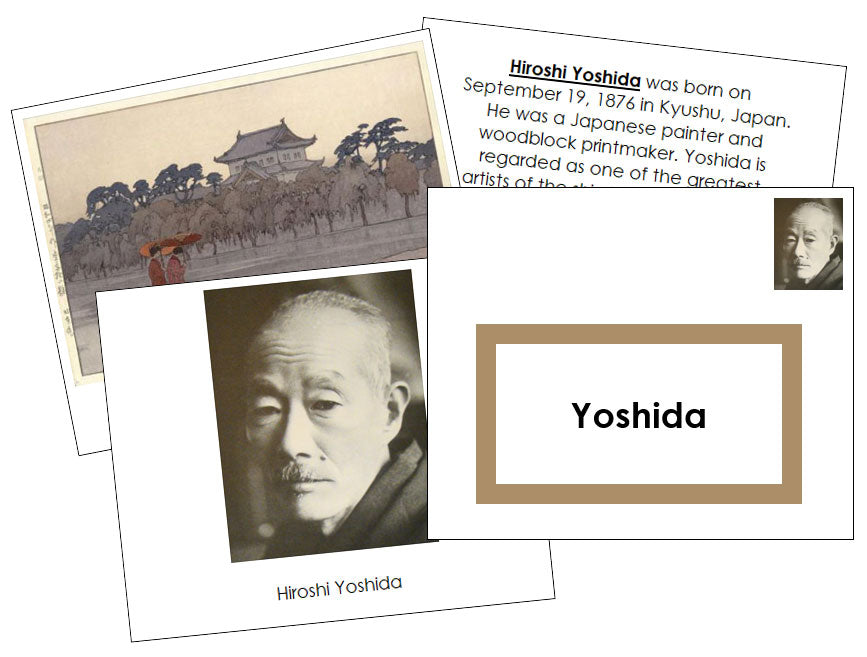 Hiroshi Yoshida Art Book (color-coded) - Montessori Print Shop Digital Download