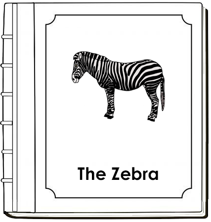 Parts of a Zebra Nomenclature Book - Montessori Print Shop Digital Download