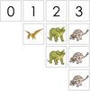 dinosaur numbers & counters - Montessori Print Shop