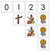 Numbers and Native American Counters - Montessori Print Shop preschool math activity