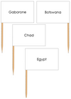 African Capital Cities Pin Flags - Montessori Print Shop geography materials