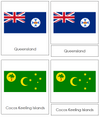 Australian Flags - Montessori Print Shop continent study