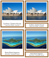Australian/Oceanian Landmarks (color-coded) - Montessori Print Shop