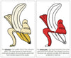 Banana Nomenclature Book (red) - Montessori Print Shop