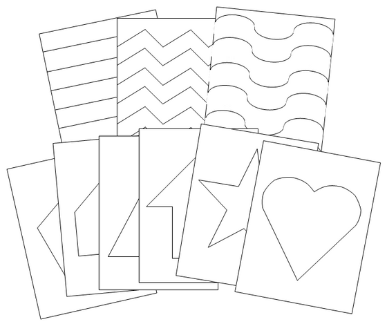Basic Shapes Cutting & Pin Poke - Montessori Print Shop