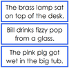 Blue Sentence Cards Set 2 - Montessori language cards
