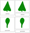 Botany Cabinet Leaf Shape 3-Part Cards - Montessori Print Shop