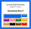 Grammar Box #9 - Interjections - elementary montessori grammar materials