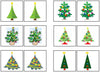 Christmas Tree Match-Up & Memory Game - Montessori Print Shop