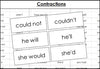 contraction word cards - Montessori Print Shop grammar