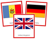 European Flags - Montessori continent cards