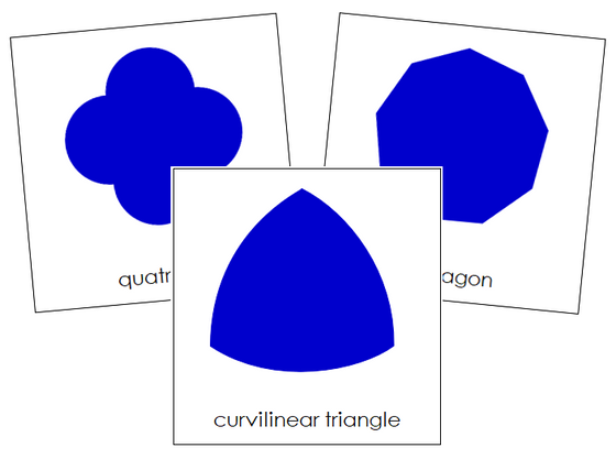 Geometric Shapes Cards - Montessori Print Shop
