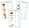Green Phonogram Sound Choice Cards - Set 2 - CURSIVE - Montessori Print Shop phonogram lesson