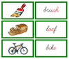 Green Phonogram Words & Picture Cards - Set 1 - CURSIVE - Montessori Print Shop phonogram lesson