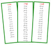Green Word Families - CURSIVE - Montessori Print Shop language lesson