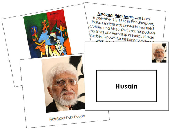 Maqbool Fida Husain Art Book - Montessori Print Shop