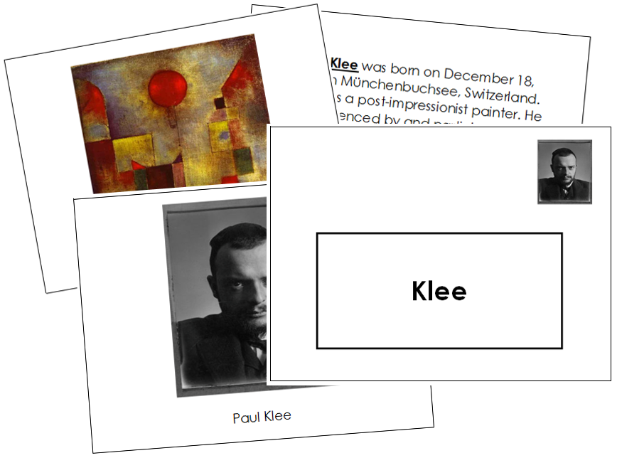 Paul Klee Art Book - montessori art materials