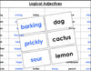 Montessori logical adjective game - Montessori Print shop grammar