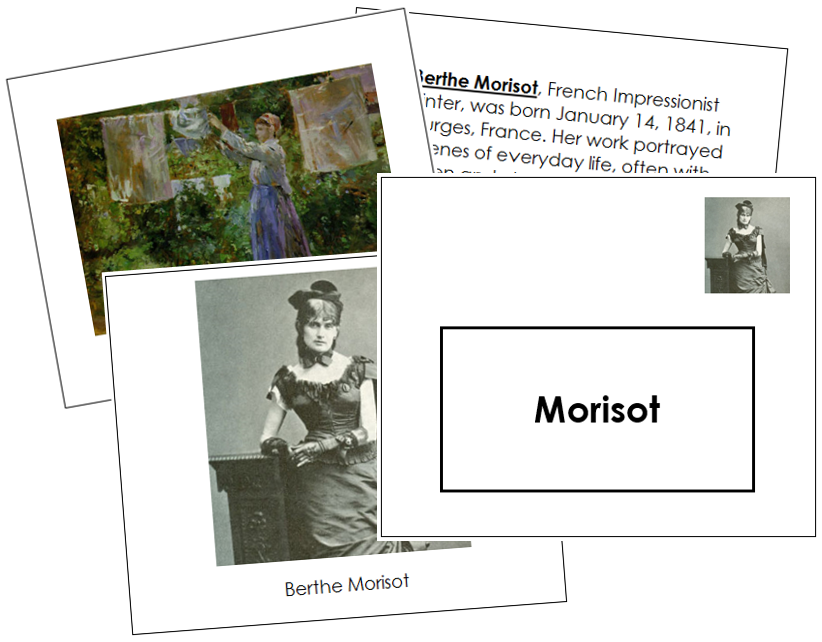 Berthe Morisot Art Book - montessori art materials