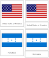 North American Flags - Montessori continent cards