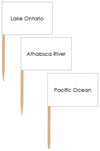Waterways of North America: Pin Flags - Montessori Print Shop geography materials