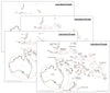 Oceania Maps & Masters - Montessori Print Shop geography materials