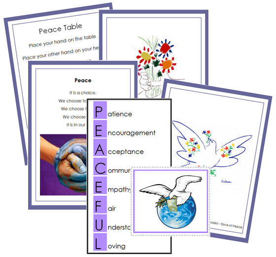 Montessori Peace Table Cards - Montessori Print Shop