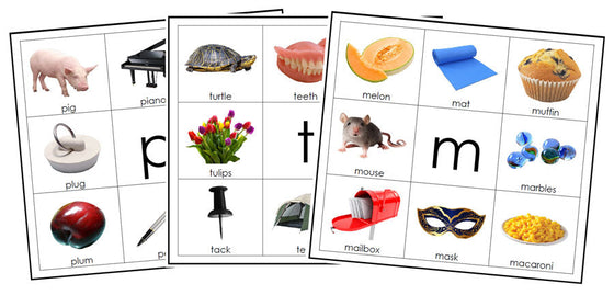 Phonetic Letter Mats - Montessori Print Shop language cards