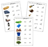 Step 3: Phonogram Sound Choice Cards - Set 1 (photos) - CURSIVE - Montessori Print Shop language lesson