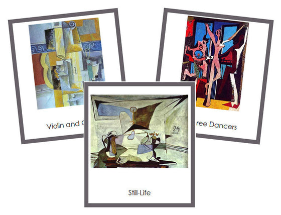 Pablo Picasso Art Cards (borders) - montessori art materials