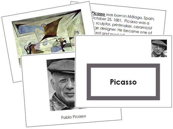 Pablo Picasso Art Book - free montessori art materials