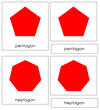 Types of Polygons 3-Part Cards - Montessori Print Shop geometry cards