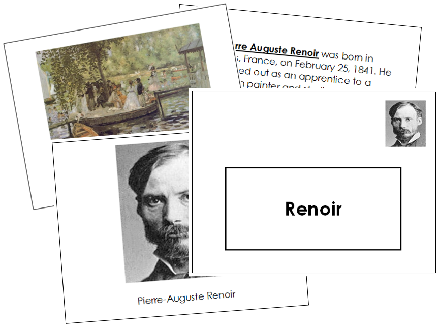 Pierre-Auguste Renoir Art Book - montessori art materials