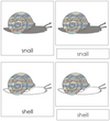 Snail Nomenclature Cards - Montessori Print Shop