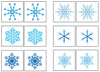 Snowflake Match-Up & Memory Game - Montessori Print Shop
