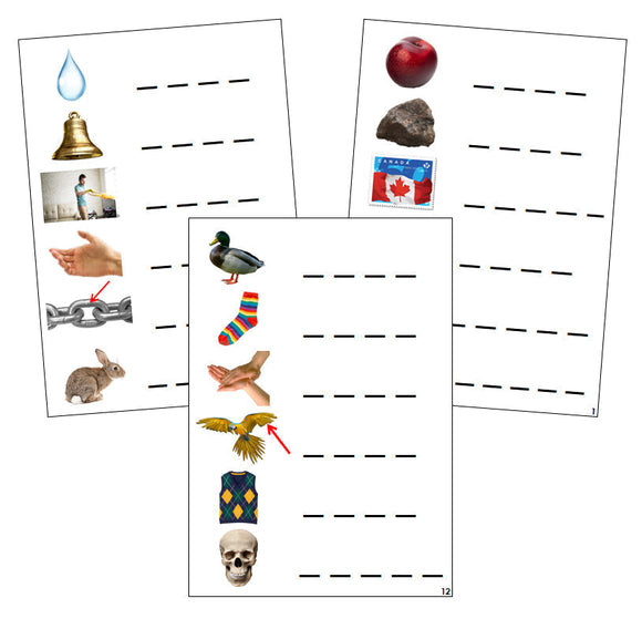 Step 2: Spelling Cards (photos) - Montessori Print Shop phonics program