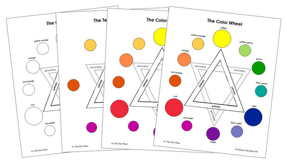 Color Wheels - Montessori Print Shop art materials
