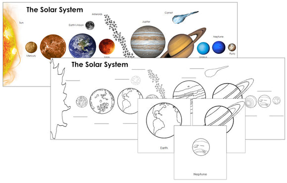 The Solar System Charts and Cards - Montessori Print Shop Astronomy
