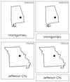 United States Capital Cities - Montessori geography cards