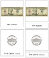 United States Currency 3-Part Cards - Montessori Print Shop