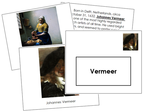 Vermeer Art Book - Montessori Art